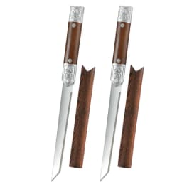 High-hardness Stainless Steel Kitchen Knife, Professional Fruit Knife with Leather Sheath, Ideal for Cutting Meat and Cooking