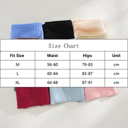 4PCS/SET Women's Cotton Panties Sexy Soft Striped Underpants 12 Solid Color Briefs Female Comfortable Stretch Lingerie M-XL