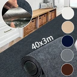 Kitchen And Bedroom Rug 40cm X 3m Absorbent Self-Adhesive Suitable For Room Decor Bathroom Solid Color And Living Room.