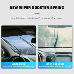 Wiper Blade Spring Steel Pressure Strip Universal Adapter for Firm Glass Contact Eliminate Chatter Skipping Streaking Rain Clean
