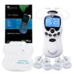 Electric Pulse Massager Muscle Stimulator Full Body Relax TENS Unit Machine Neck Back Arm Leg Relax Massage with Electrodes