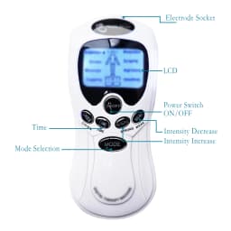 Electric Pulse Massager Muscle Stimulator Full Body Relax TENS Unit Machine Neck Back Arm Leg Relax Massage with Electrodes
