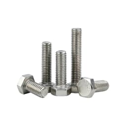 304 Stainless Steel A2-70 DIN933 Hexagon Head Bolts Full Thread Metric Fasteners M3 M4 M5 M6 M8 M10 M12