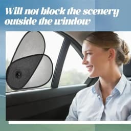 2/4-Piece 1/2 Sets Car Window Sun Shade Set, Adjustable Rotatable Side Window Sun Visor for Windshield, Fit Sun Protection