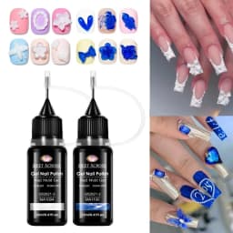 2pcs 12ml 3D Mold Nail Gel Nail Modeling Gel Nail Polish DIY for Flower Butterfly Design Soak Off UV Gel Varnish Nail Supplies