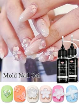 2pcs 12ml 3D Mold Nail Gel Nail Modeling Gel Nail Polish DIY for Flower Butterfly Design Soak Off UV Gel Varnish Nail Supplies