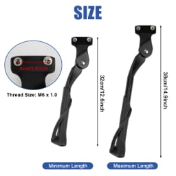 Adjustable Bicycles Kick Stand for Ebike Dirt Bike Ridstar Q20 for Super 73 S2/RX and for 20-22 Inch Electric Bike Super 73