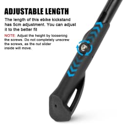 Adjustable Bicycles Kick Stand for Ebike Dirt Bike Ridstar Q20 for Super 73 S2/RX and for 20-22 Inch Electric Bike Super 73