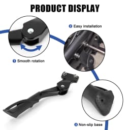 Adjustable Bicycles Kick Stand for Ebike Dirt Bike Ridstar Q20 for Super 73 S2/RX and for 20-22 Inch Electric Bike Super 73