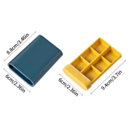 Mini Small Portable Travel Vitamin Box Pill Cases Container Organizer Storage Tablet 7 Days 6 Grids Medicine Fish Oils