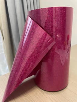 Heat Transfer Glitter Vinyl 12×10 Inch 1 Sheet Transfer Vinyl Iron On for Clothes HTV Shirt High Elastic Decor Film Easy to Cut