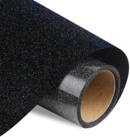 Heat Transfer Glitter Vinyl 12×10 Inch 1 Sheet Transfer Vinyl Iron On for Clothes HTV Shirt High Elastic Decor Film Easy to Cut