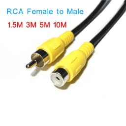 RCA 1m 3m 5m 1 RCA Male to 1 RCA Female Audio Video Extension Coaxial Cable for HDTV