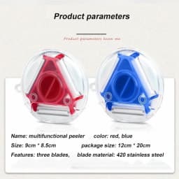 Stainless Steel Multifunctional 3 IN 1 Vegetable Fruits Peeler Shredder Shredded Peeling Artifact Kitchen Tool Accessories