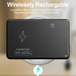 Wireless Charging GPS Locator Waterproof Work with Apple Find My App Item Locator Tracking Device for Luggage Tag Purse Passport