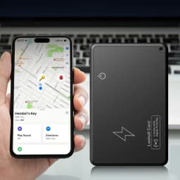 Wireless Charging GPS Locator Waterproof Work with Apple Find My App Item Locator Tracking Device for Luggage Tag Purse Passport