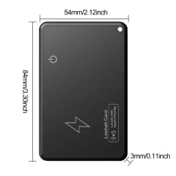 Wireless Charging GPS Locator Waterproof Work with Apple Find My App Item Locator Tracking Device for Luggage Tag Purse Passport