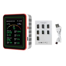 Multifunctional Digital Air Quality Monitor CO2 CO TVOC HCHO PM Meter Digital Temperature Humidity Tester Home Air Detector