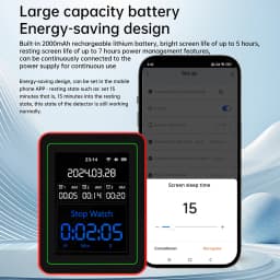 Multifunctional Digital Air Quality Monitor CO2 CO TVOC HCHO PM Meter Digital Temperature Humidity Tester Home Air Detector