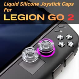 1Pair/2Pcs For Legion Go 2 Liquid Silicone Joystick Caps Stick Thumb Grip Transprent Rocker Cap for Legion Go 2 Game Accessories