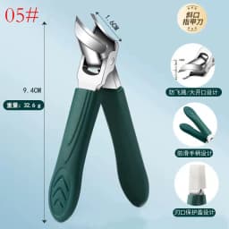 25° Slant Edge Nail Clipper Wide Opening Stainless Steel Professional Ingrown Toenail Tools Eagle Beak Oblique Toe Nail Trimmers