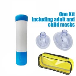 Portable Anti Choking Device Life Saving Suction Vac Anti Asphyxia CPR Training Mask First Aid Kit Adults & Children Home Rescue