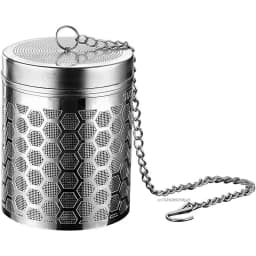 1pc Tea Infuser, Extra Fine Mesh Tea Strainers for Loose Tea, Stainless Steel Tea Strainer with Extended Chain Hook