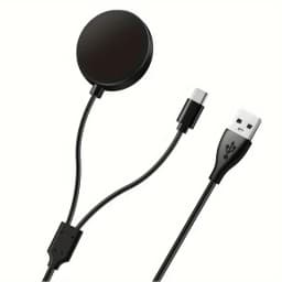 2-in-1 Charger for Samsung Galaxy Watch 7/6/5/5 Pro USB-C Smartwatch and Smartphone Charger Replacement Charging Base Cable