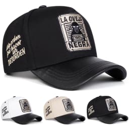 Unisex LA OVEJA NEGRA Letter Embroidery Baseball Caps Spring and Autumn Outdoor Adjustable Casual Hats Sunscreen Hat Sports Cap