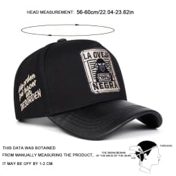 Unisex LA OVEJA NEGRA Letter Embroidery Baseball Caps Spring and Autumn Outdoor Adjustable Casual Hats Sunscreen Hat Sports Cap