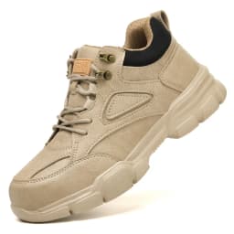 Men Work Shoes Steel Toe Cap Safety Boots European Standard Anti-smash Anti-puncture Men Shoes Light Waterproof Safety Shoes