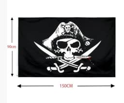New One Piece 90*150cm Polyester Flag, Monkey D. Luffy Straw Hat Pirates Skull Banner, Decorative Trumpet Flag