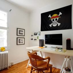 New One Piece 90*150cm Polyester Flag, Monkey D. Luffy Straw Hat Pirates Skull Banner, Decorative Trumpet Flag