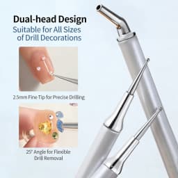 1/5/10Pc Dual-ended Rhinestone Gems Picker Dotting Pen Wax Pencil Acrylic Handle Crystal Studs Picker Manicure Nail Art DIY Tool