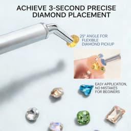 1/5/10Pc Dual-ended Rhinestone Gems Picker Dotting Pen Wax Pencil Acrylic Handle Crystal Studs Picker Manicure Nail Art DIY Tool