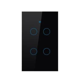 US WiFi Smart Wall Switch Touch Sensor LED Light Switches RF433 1/2/3/4 Gang Works with Tuya Smart Home APP Alexa Google Home