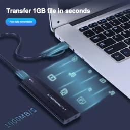 M2 SSD Case NVME SATA Dual Protocol M.2 to USB Type C SSD Enclosure Adapter NVME SATA SSD Disk Box Supports M Keys and B&M Keys