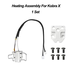 Upgrade Anycubic Kobra X/Kobra 4 Hotend Bimetallic Nozzle Heating Assembly For Anycubic Kobra X 0.2/0.4/0.6/0.8mm 3D Printer