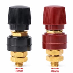 2pcs/Set 6mm 8mm Battery Terminal Connector Kit, Remote Power Junction Post for Car Auto Accessories