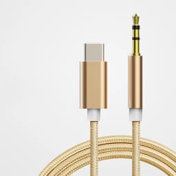 NNBILI Type C To 3.5mm Aux Audio Cable Headset Speaker Headphone Jack Adapter Car Aux for Samsung S25 Note 20 S26 Ultra Tab S7