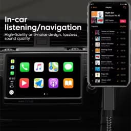 NNBILI Type C To 3.5mm Aux Audio Cable Headset Speaker Headphone Jack Adapter Car Aux for Samsung S25 Note 20 S26 Ultra Tab S7