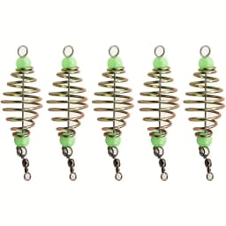5Pcs Spring Feeder Basket Fishing Bait Trap Cage Holder Lure Bait Cage for Carp Fishing Tackle Accessories Easy Bait Loading