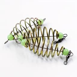5Pcs Spring Feeder Basket Fishing Bait Trap Cage Holder Lure Bait Cage for Carp Fishing Tackle Accessories Easy Bait Loading