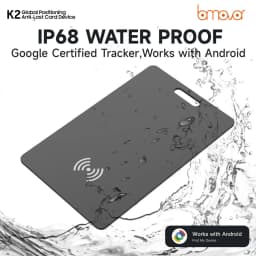 Android Wireless Charging Tracking Location Wallet Tracker Card - Waterproof GPS Locator Compatible with Google Find My App