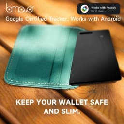 Android Wireless Charging Tracking Location Wallet Tracker Card - Waterproof GPS Locator Compatible with Google Find My App