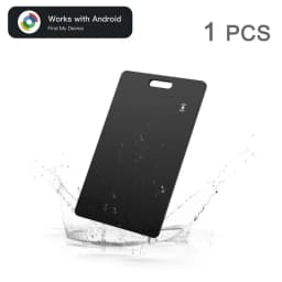 Android Wireless Charging Tracking Location Wallet Tracker Card - Waterproof GPS Locator Compatible with Google Find My App