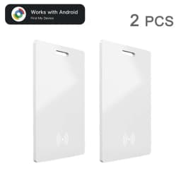 Android Wireless Charging Tracking Location Wallet Tracker Card - Waterproof GPS Locator Compatible with Google Find My App
