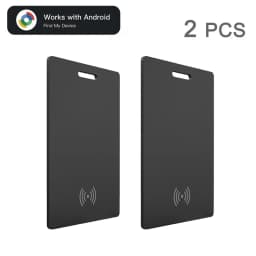 Android Wireless Charging Tracking Location Wallet Tracker Card - Waterproof GPS Locator Compatible with Google Find My App