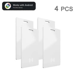 Android Wireless Charging Tracking Location Wallet Tracker Card - Waterproof GPS Locator Compatible with Google Find My App
