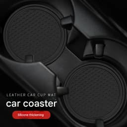 2 pcs Black Car Auto Cup Holder Anti Slip Insert Coasters Pads Interior Accessories For Most Cups Accessories